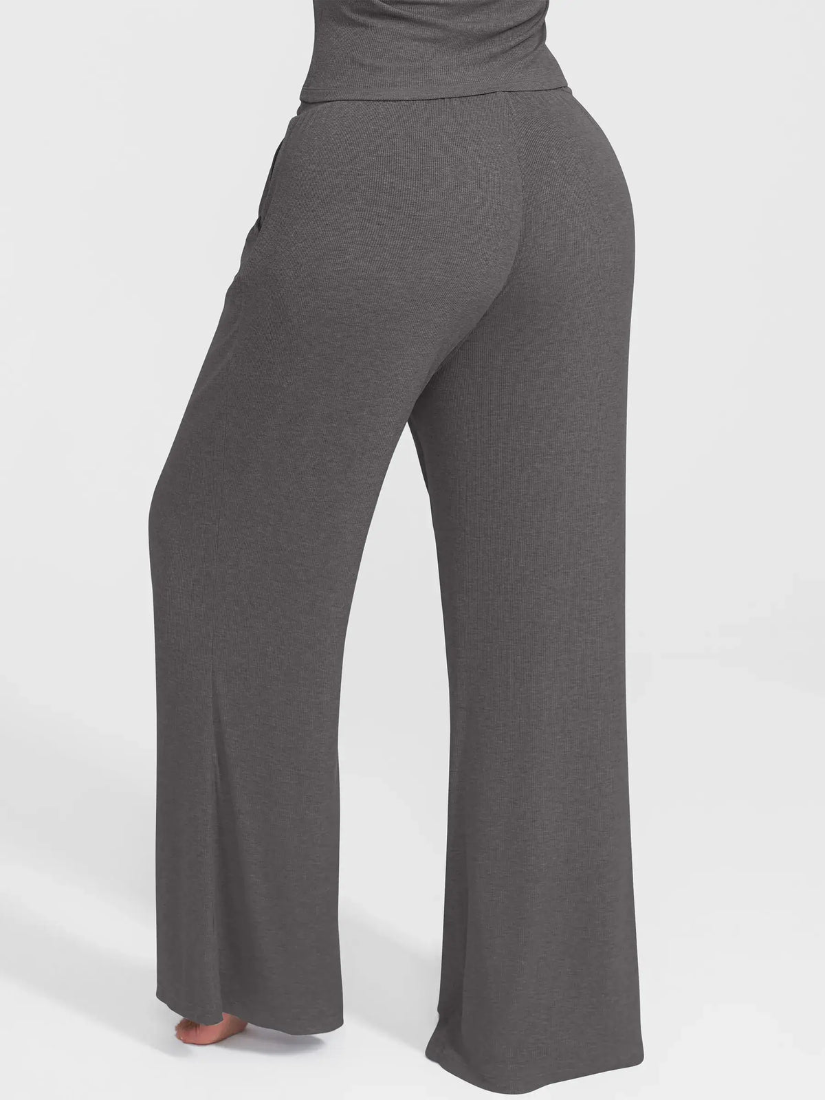 Ribbed Wide-Leg Soft Lounge Pants