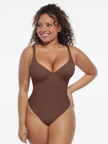 Deep V-Neck Sculpt Bodysuit