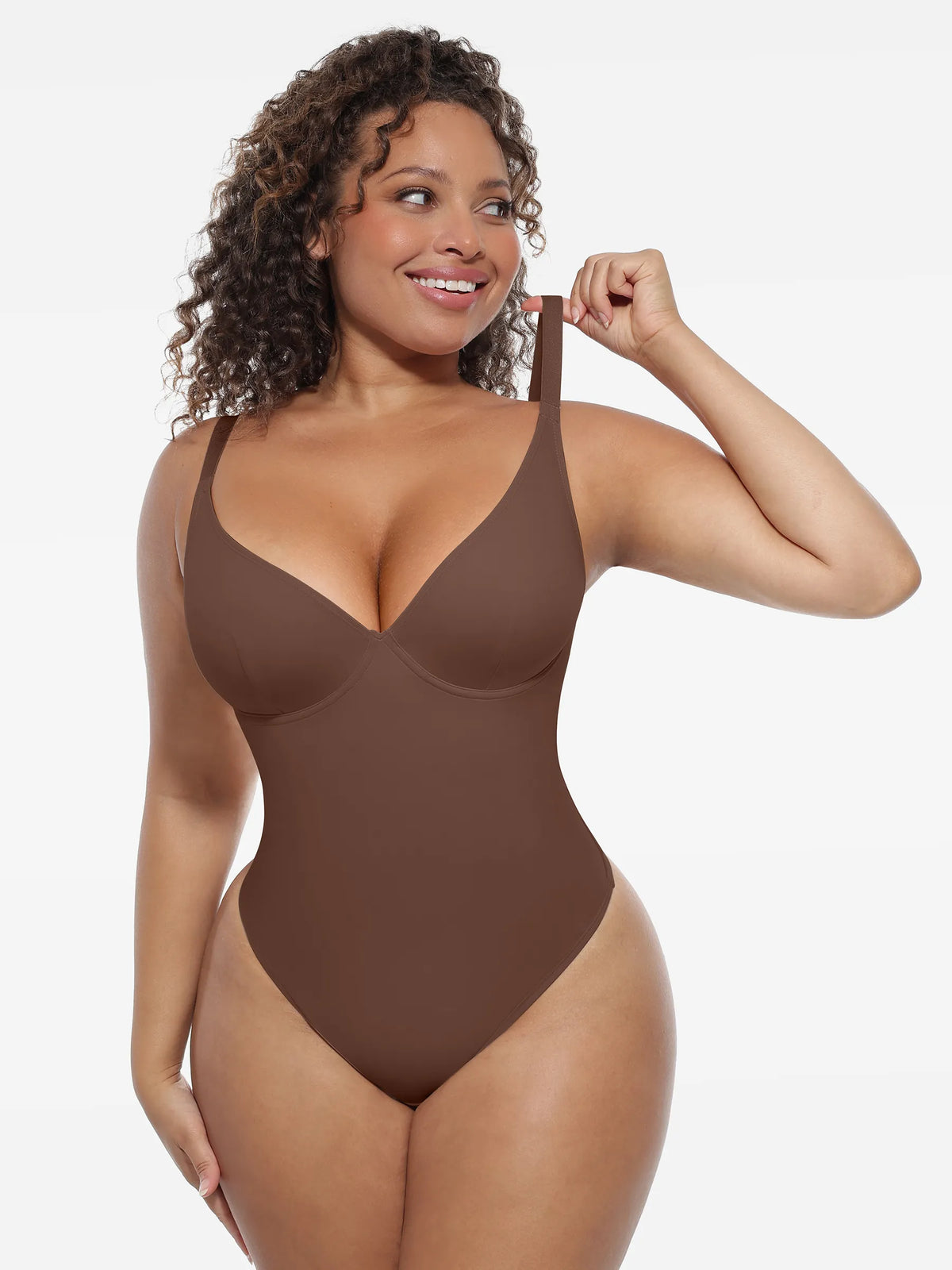 Deep V-Neck Sculpt Bodysuit