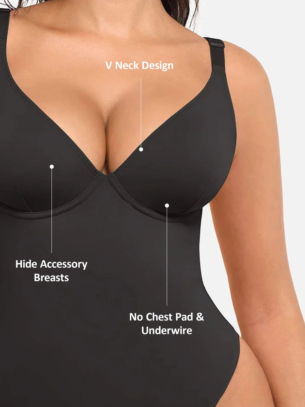 V-Plunge Support Bodysuit