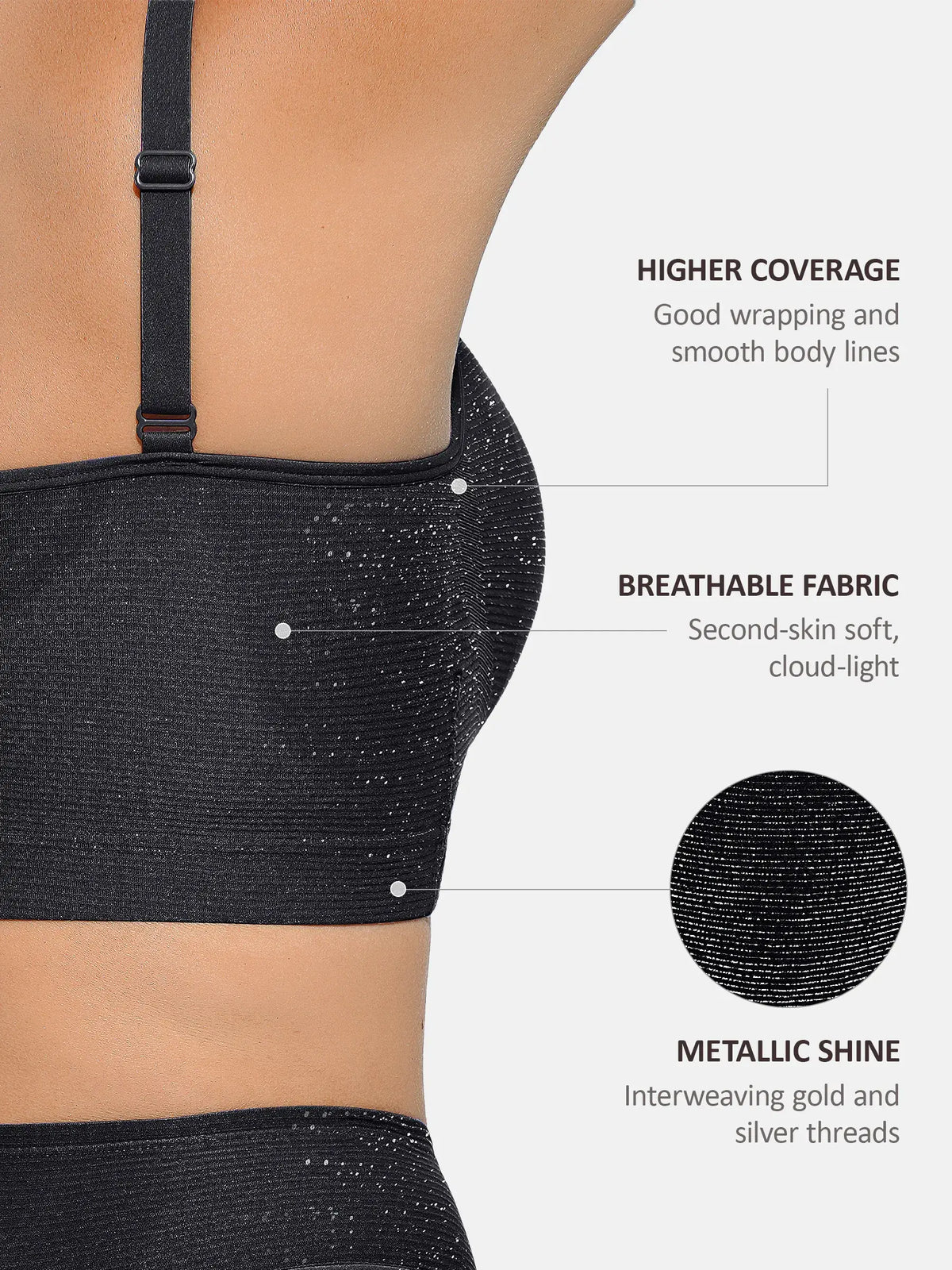 Invisible Shimmer Wireless Comfort Bra & Panty[BOGO]