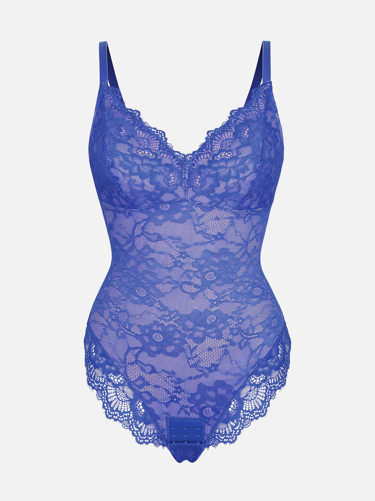 Lace V-Neck Stretch Bodysuit [BOGO]