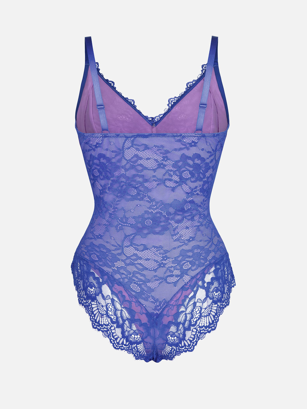 Lace V-Neck Stretch Bodysuit [BOGO]