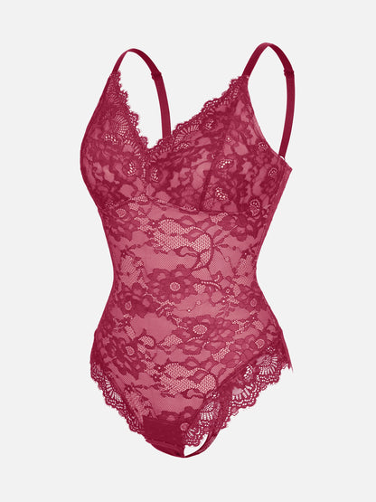 Lace Sculpt V-Neck  Bodysuit