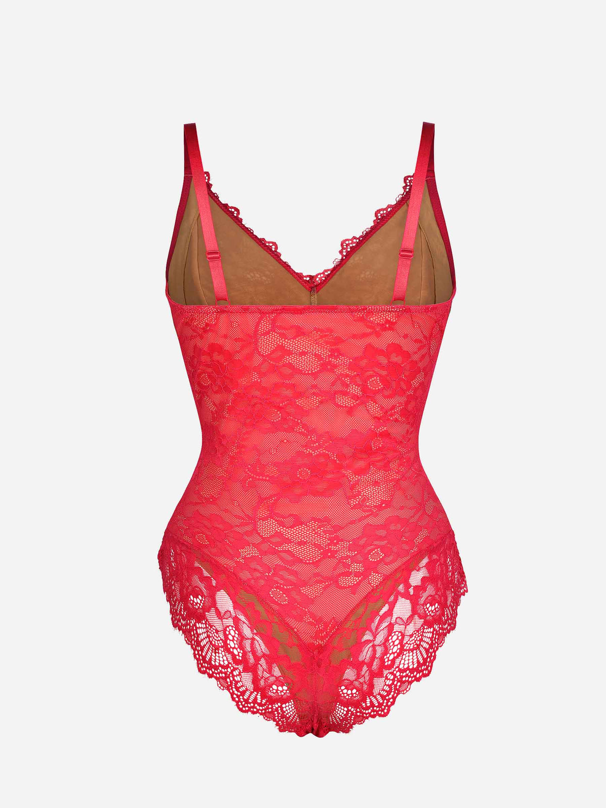 Lace V-Neck Stretch Bodysuit [BOGO]