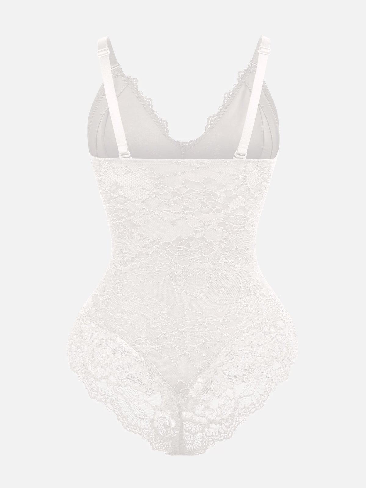 Lace V-Neck Stretch Bodysuit [BOGO]