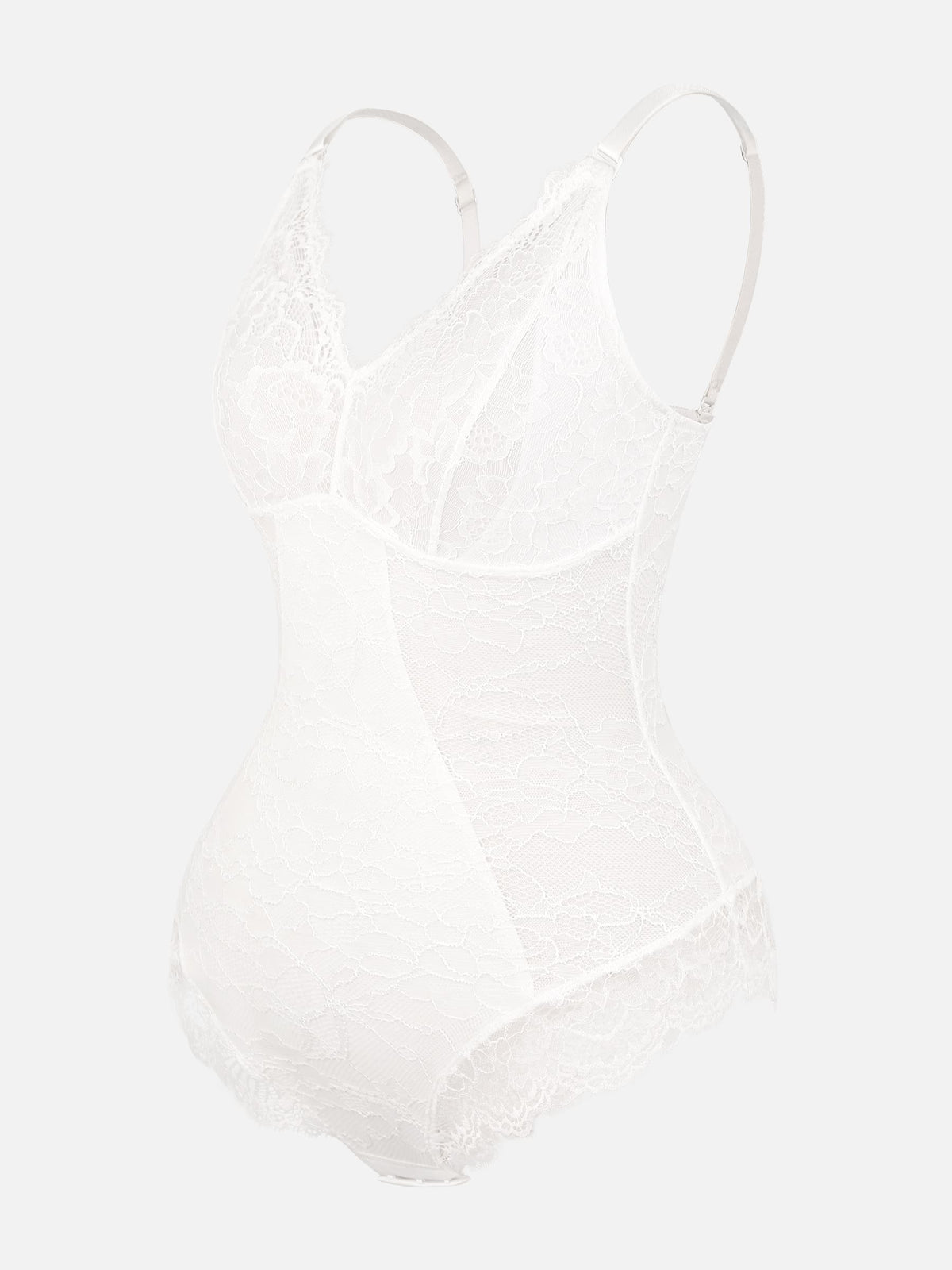 Lace V-Neck Stretch Bodysuit [BOGO]