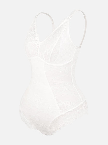 Lace V-Neck Stretch Bodysuit [BOGO]