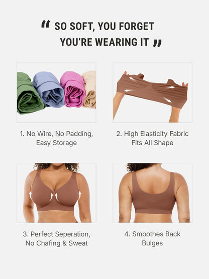 Seamless Wireless Full Coverage Bra
