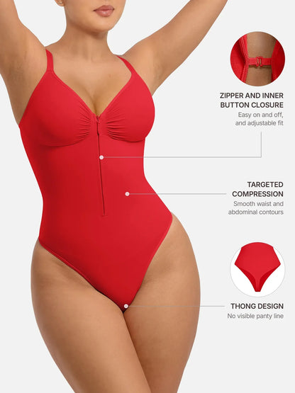Tummy Control Seamless Zipper Bodysuit [BOGO]