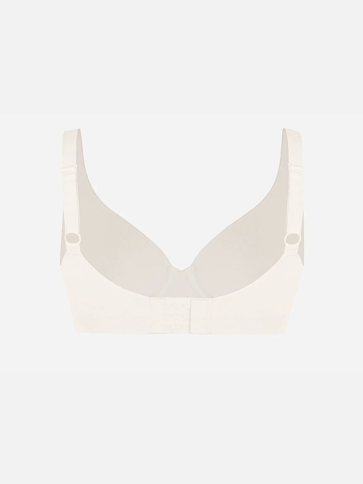 Adjustable-Strap Underwire V-neck Bra