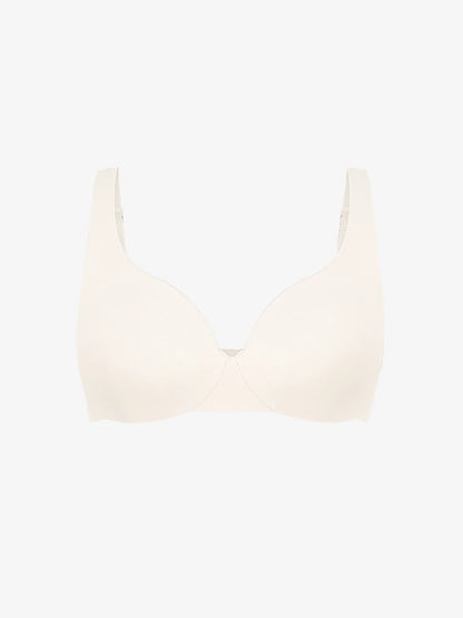 Adjustable-Strap Underwire V-neck Bra