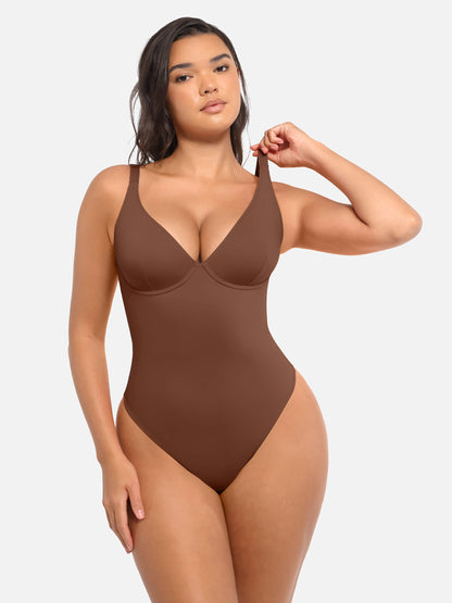 V-Plunge Support Bodysuit