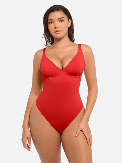 V-Plunge Support Bodysuit