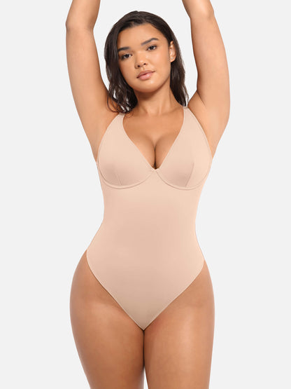 V-Plunge Support Bodysuit