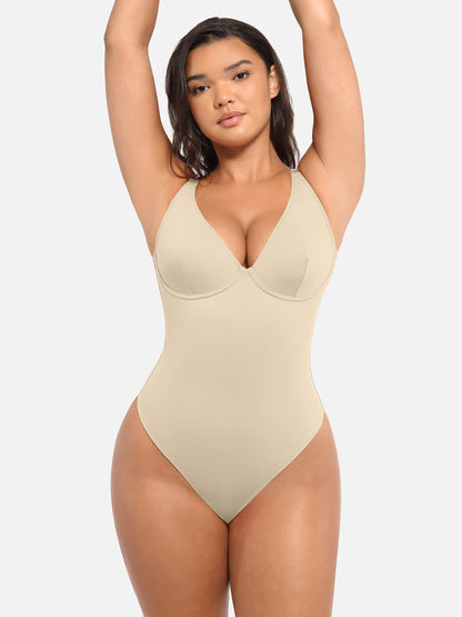 V-Plunge Support Bodysuit [BOGO]