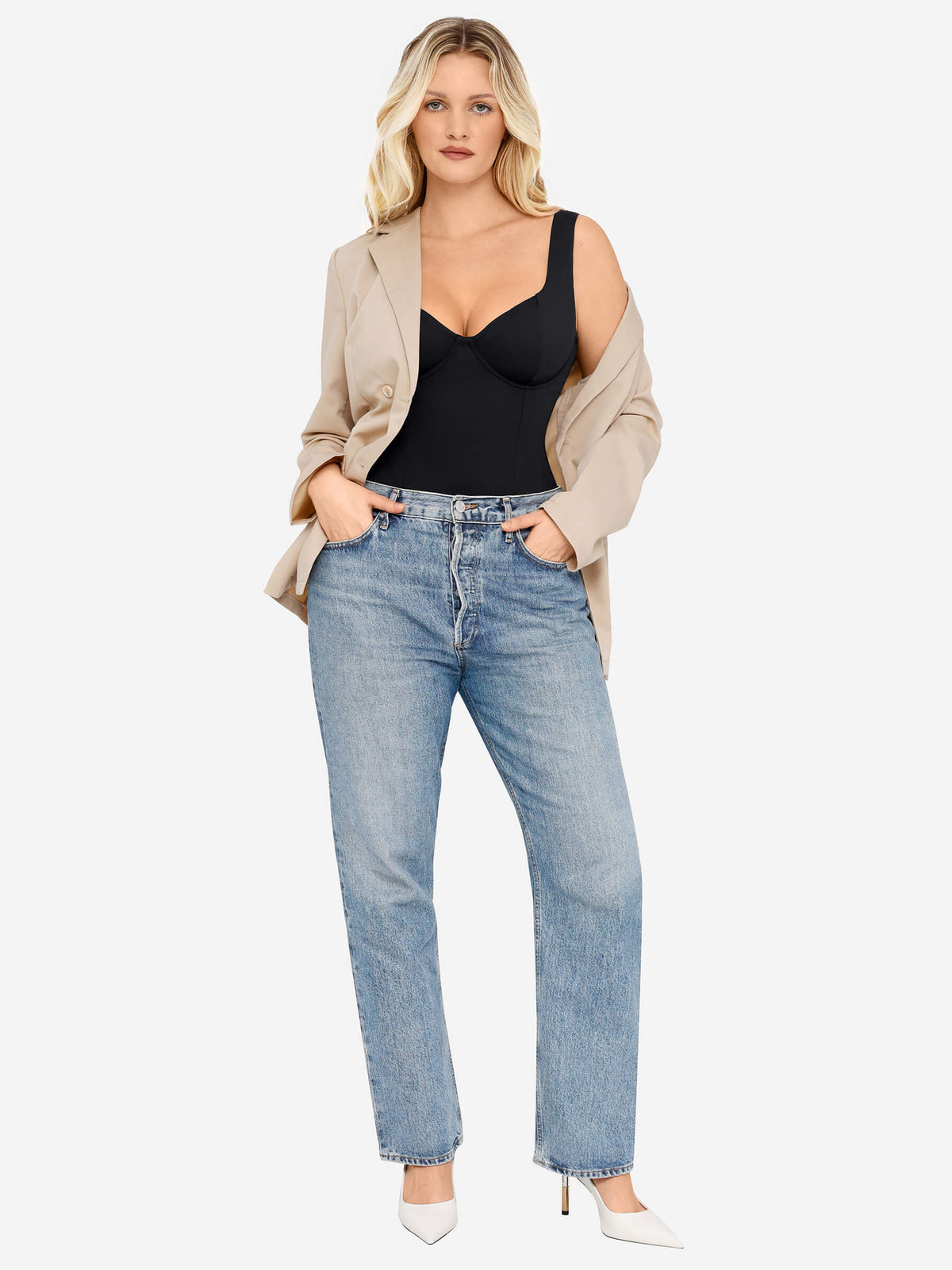 V-Neck Everyday Seamless Bodysuit [BOGO]