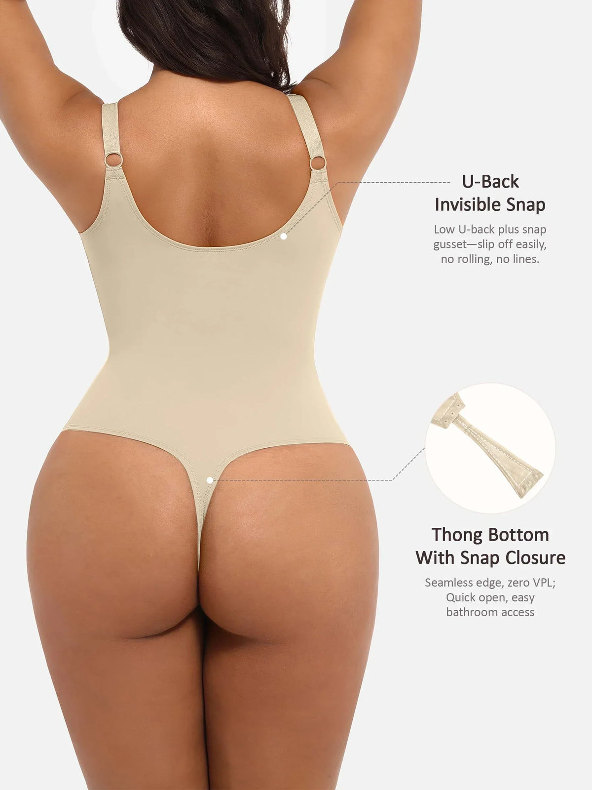 V-Plunge Support Bodysuit