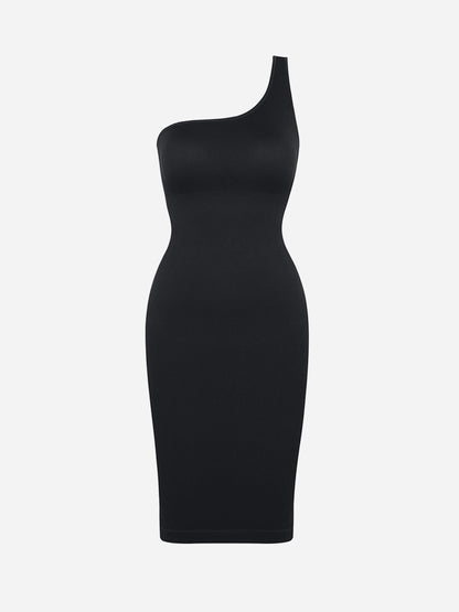 One-Shoulder Tummy Control Shaper Dress
