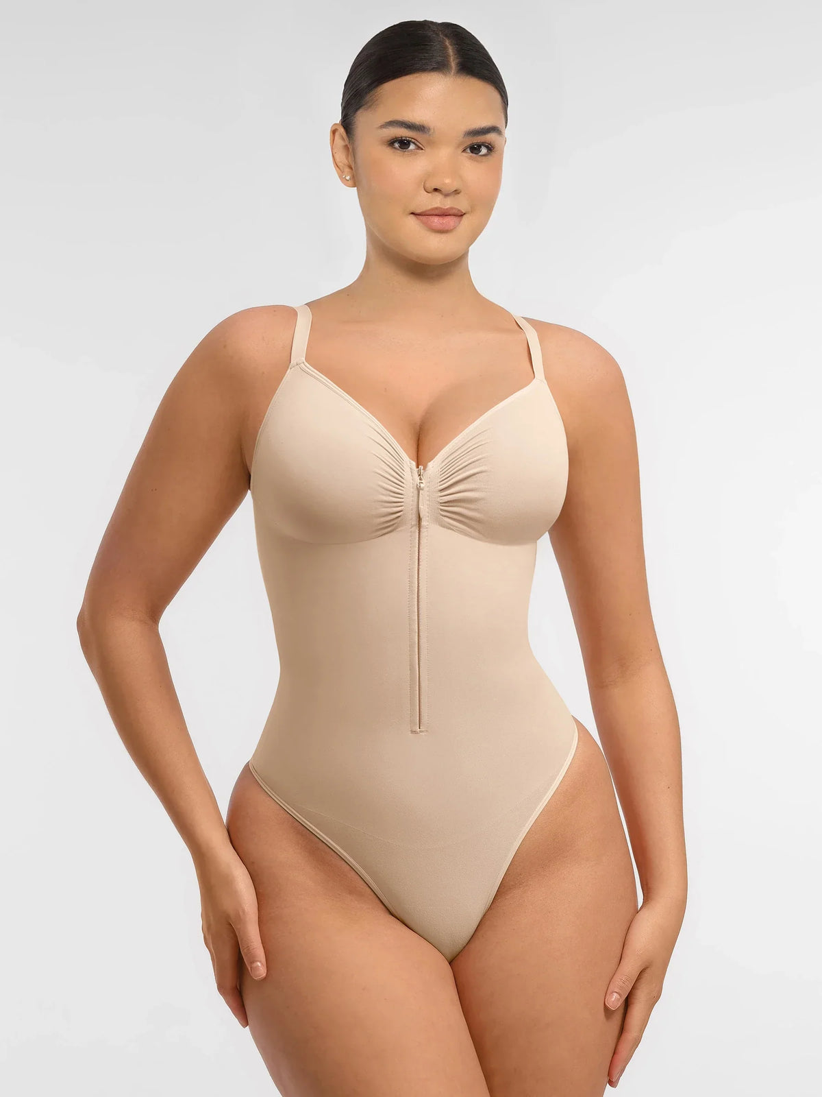 Tummy Control Seamless Zipper Bodysuit [BOGO]