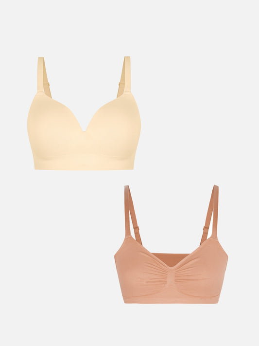 Push-Up Seamless Bra + Smooth Seamless Bra