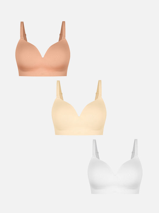 Push-Up Full Coverage Wireless Bra Bundle