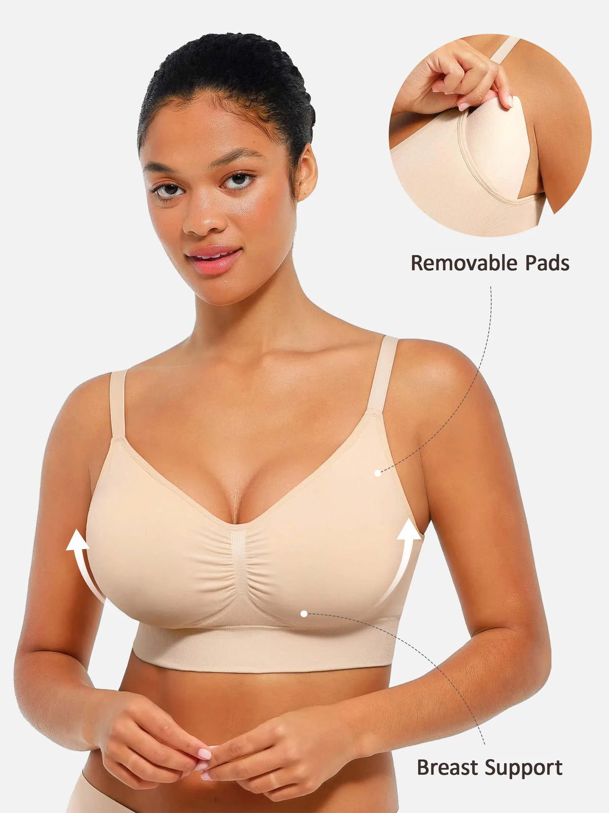 Seamless Everyday Bra with Built-In Padding Bundle