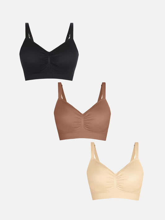 Seamless Everyday Bra with Built-In Padding Bundle