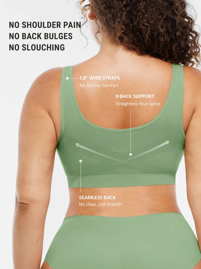 Seamless Wireless Full Coverage Bra