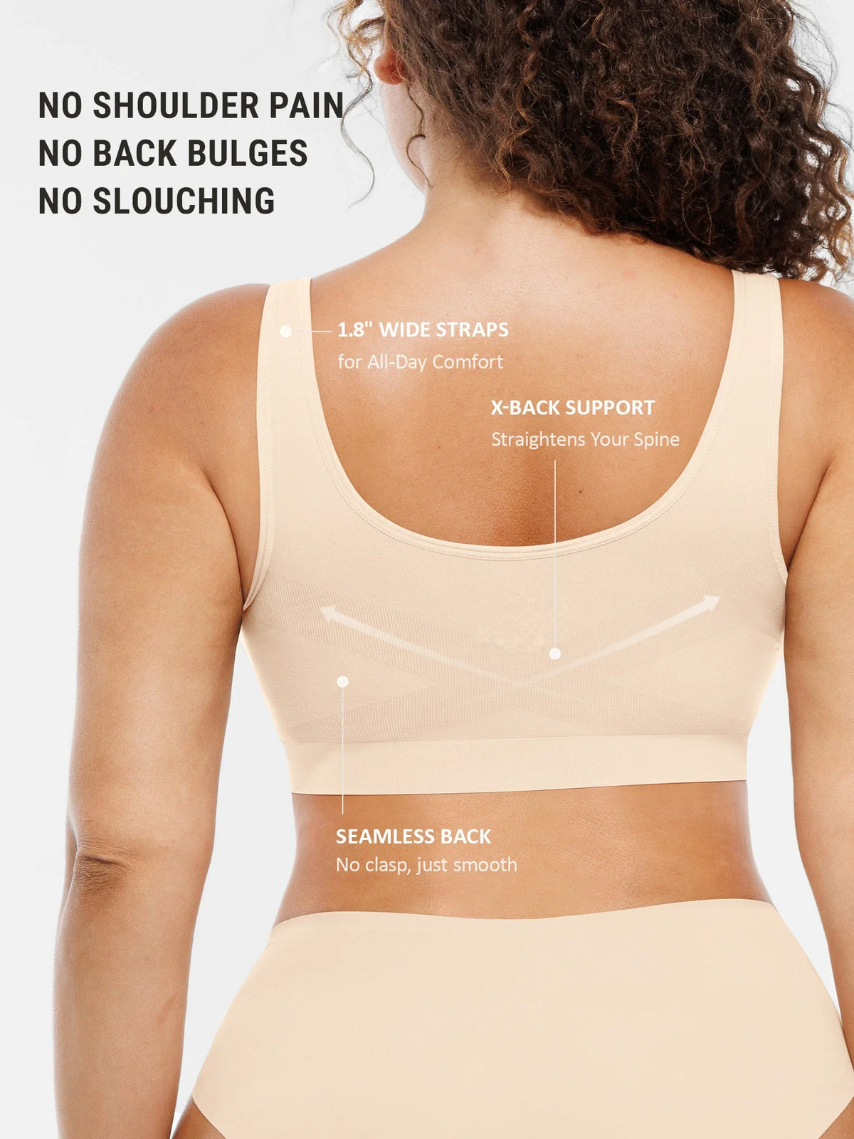 Seamless Wireless Full Coverage Bra