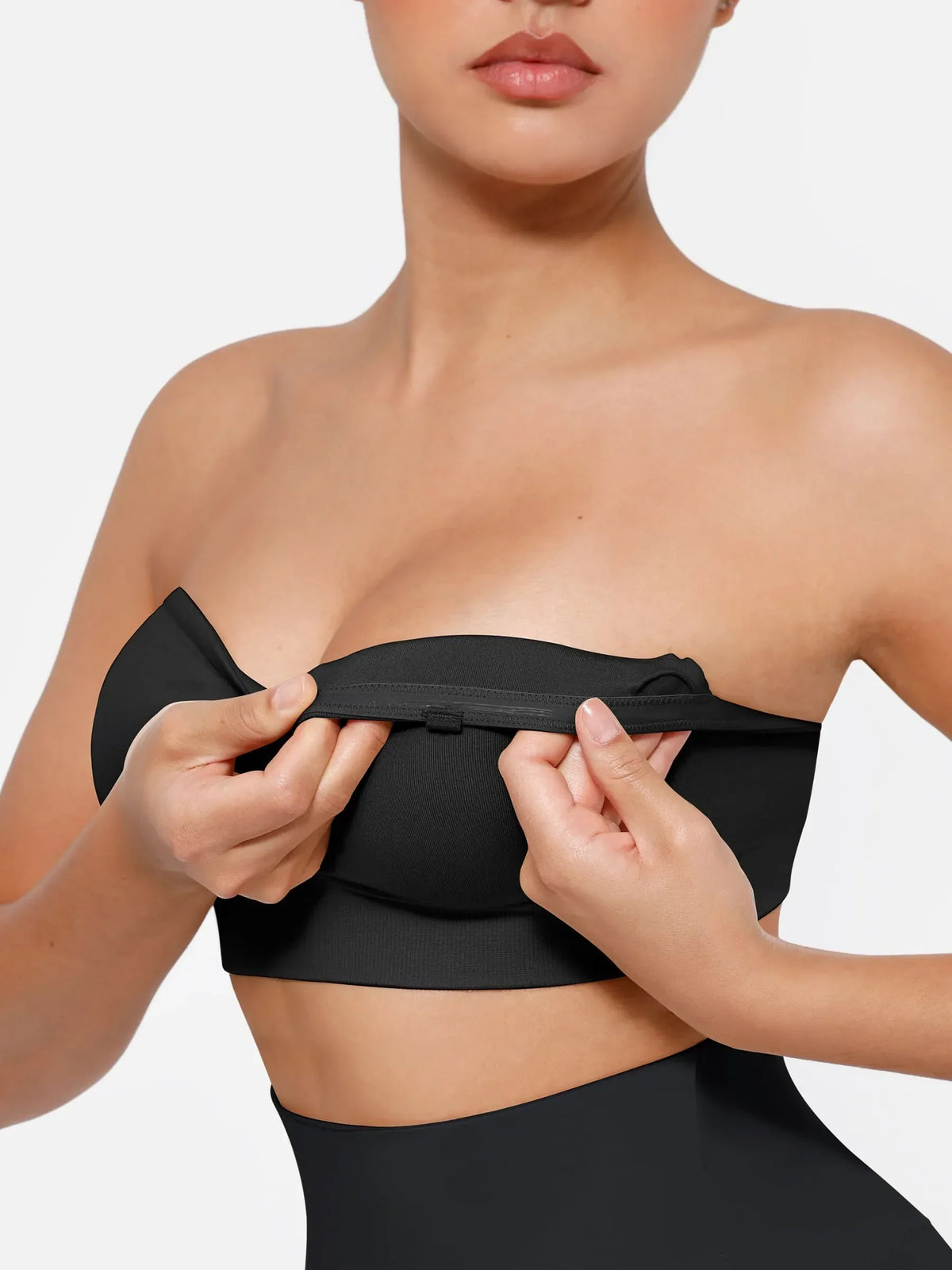 Seamless Strapless Removable Pad Anti-Slip Bra
