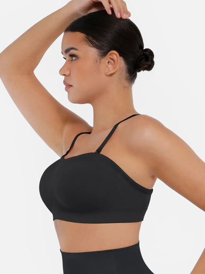 Seamless Strapless Removable Pad Anti-Slip Bra