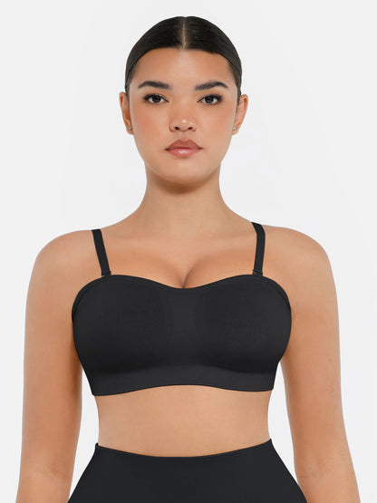 Seamless Strapless Removable Pad Anti-Slip Bra