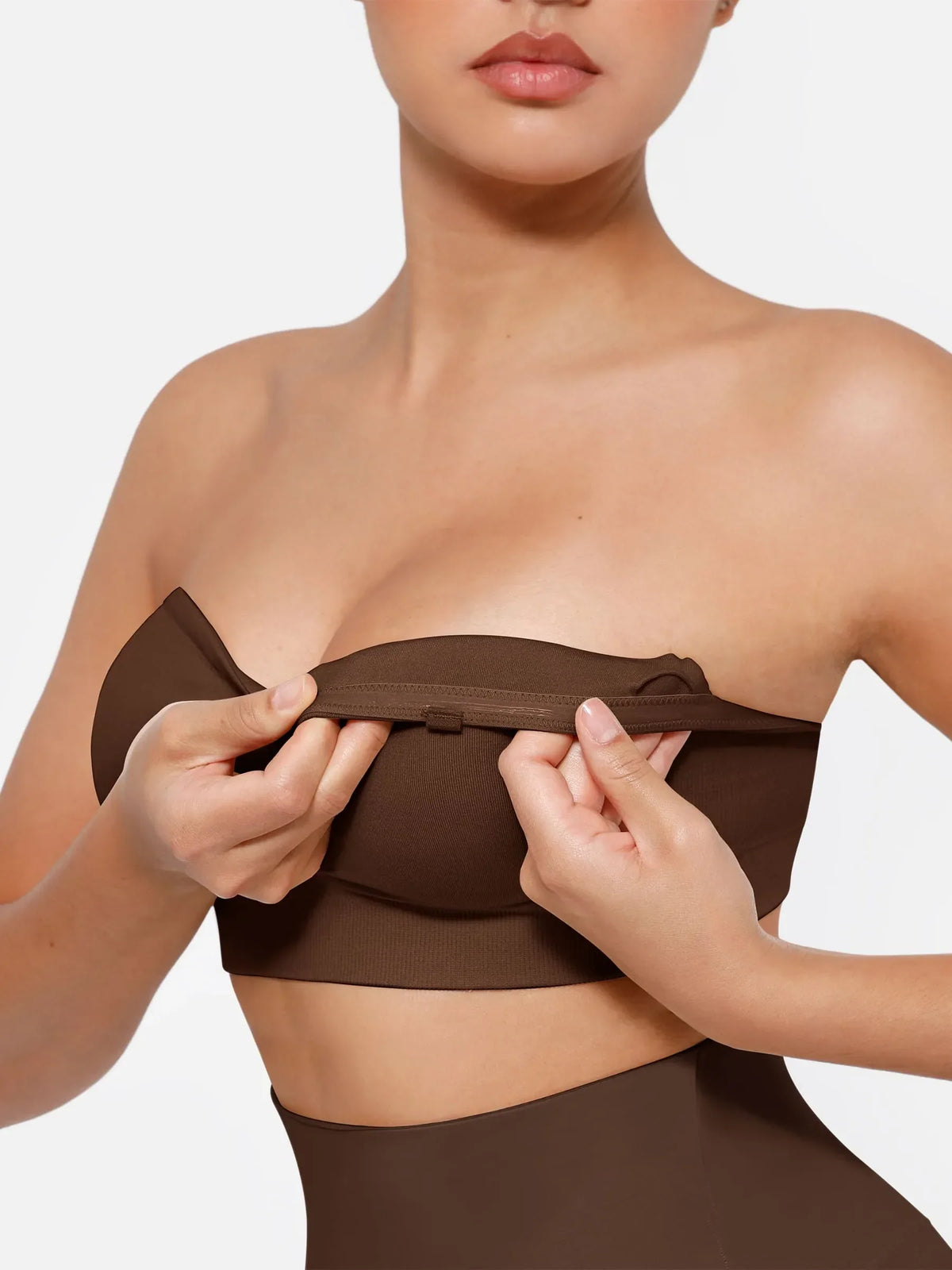Seamless Strapless Removable Pad Anti-Slip Bra