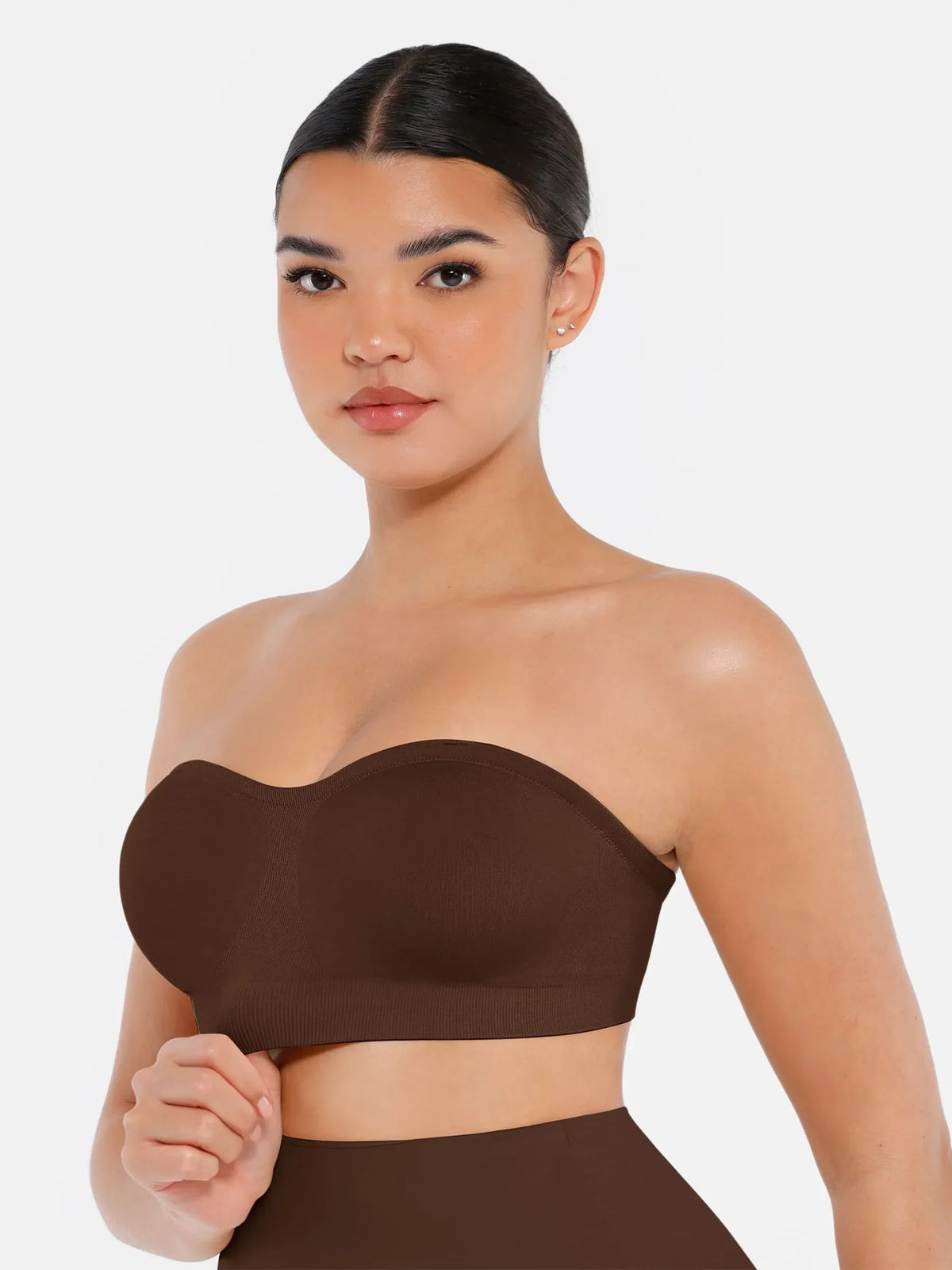 Seamless Strapless Removable Pad Anti-Slip Bra