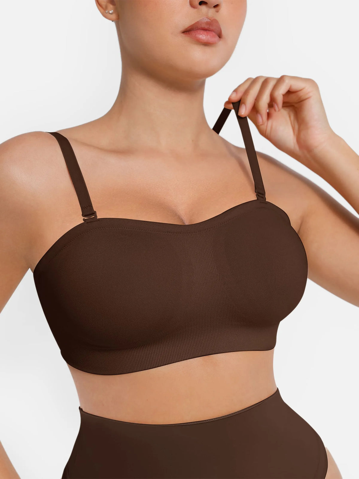 Seamless Strapless Removable Pad Anti-Slip Bra