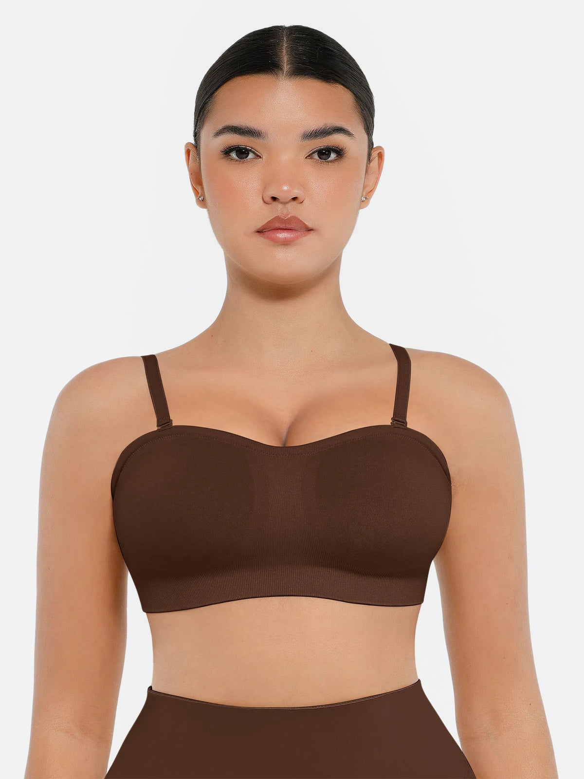 Seamless Strapless Removable Pad Anti-Slip Bra