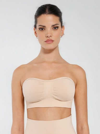 Seamless Anti-Slip Bandeau Bra