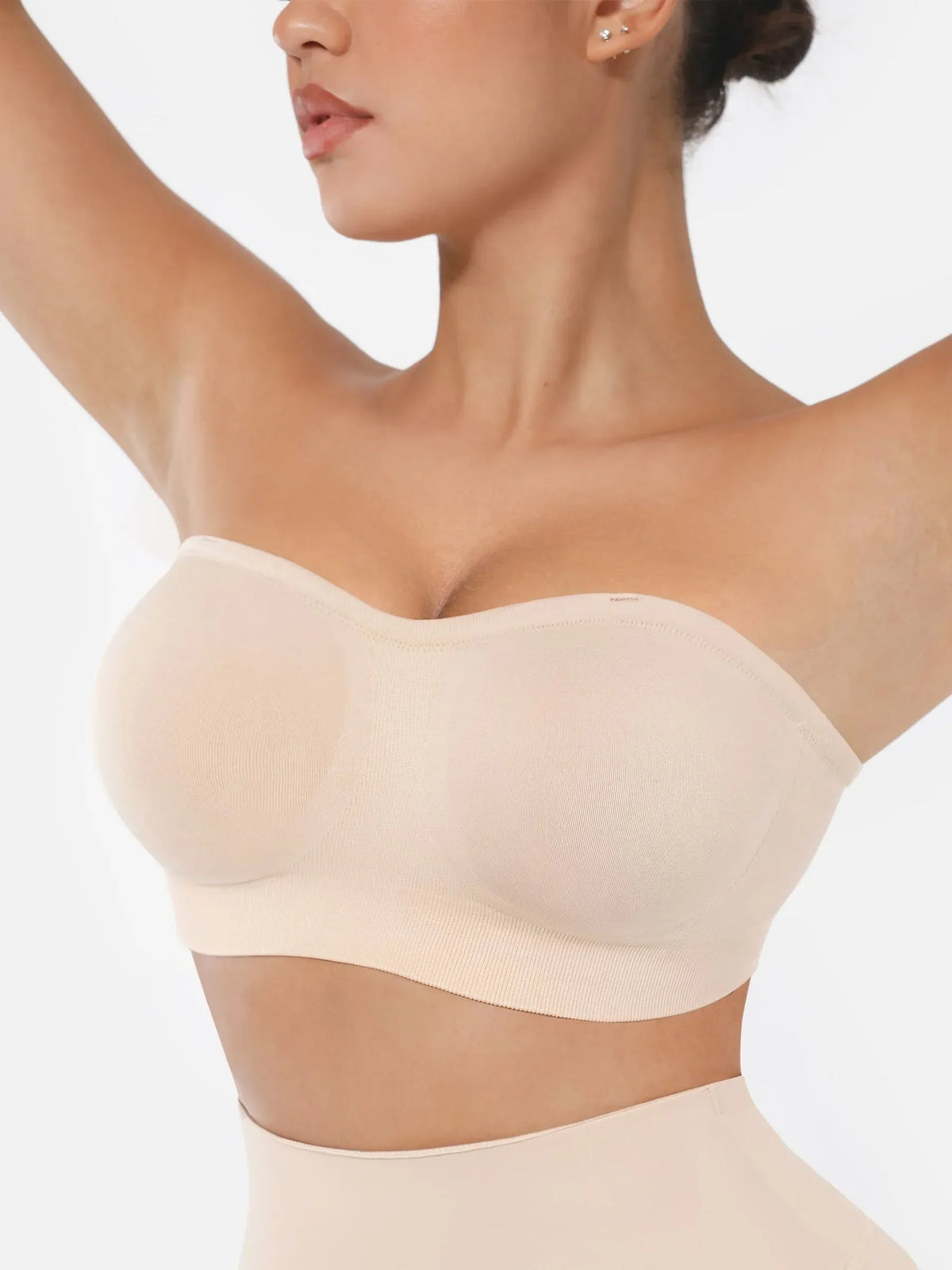 Seamless Strapless Removable Pad Anti-Slip Bra