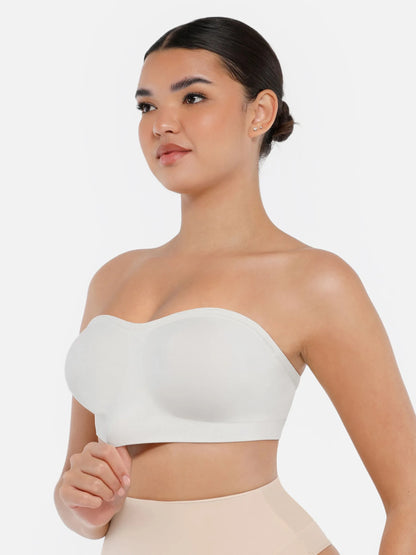 Seamless Strapless Removable Pad Anti-Slip Bra