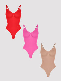 Rust Red+Magenta+Khaki Beige