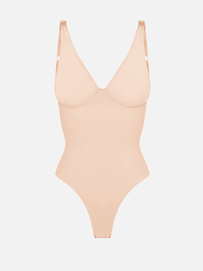 V-Plunge Tummy Control Stretch Bodysuit