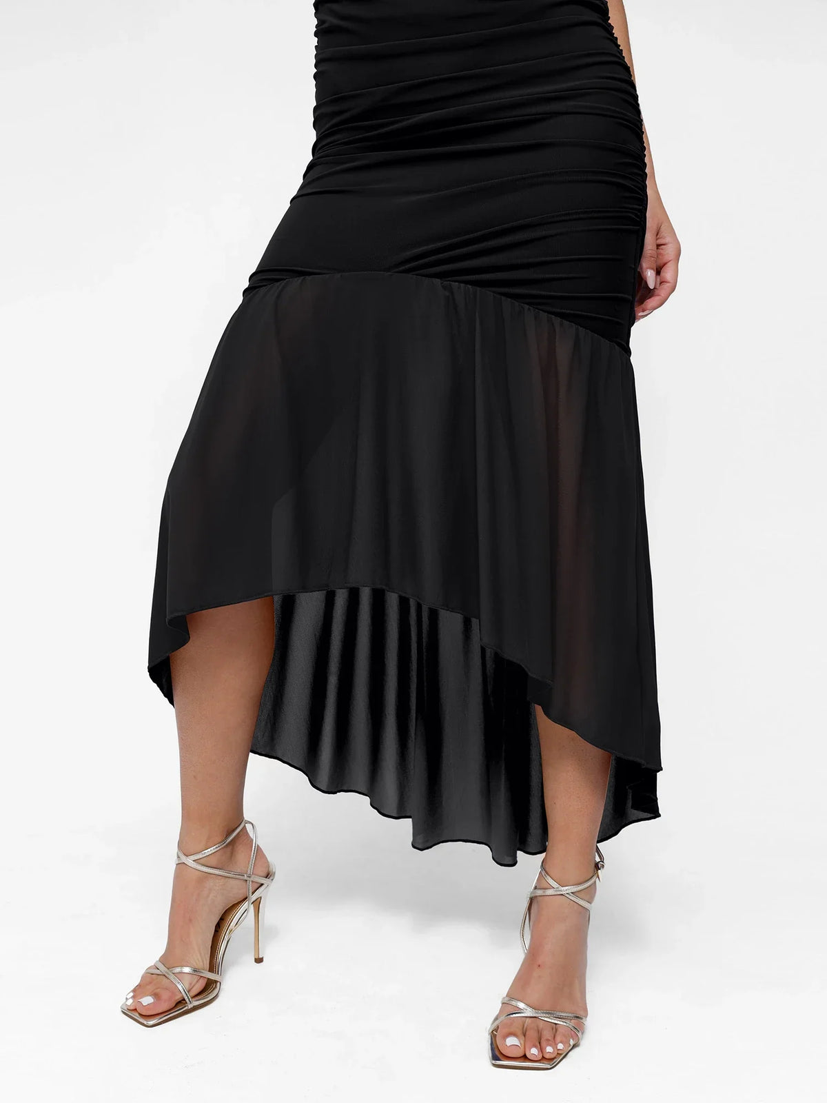 Shapewear Bluetag Cooling Ruched Mesh Bodycon Maxi Dress