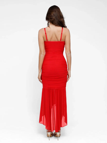 Shapewear Bluetag Cooling Ruched Mesh Bodycon Maxi Dress