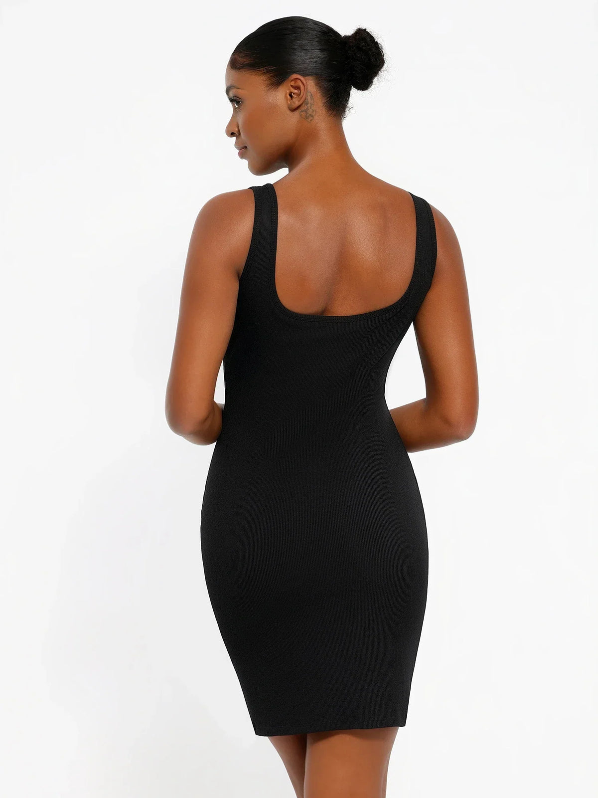 Shapewear Modal Sculpting Inner Lace Cami Mini Dress
