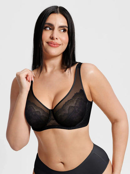 Underwire Minimizer Lace Bra