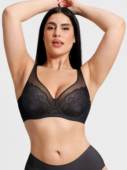 Underwire Minimizer Lace Bra
