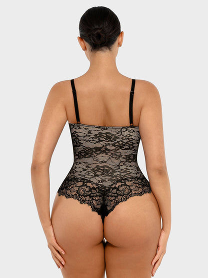 Lace Sculpt V-Neck  Bodysuit