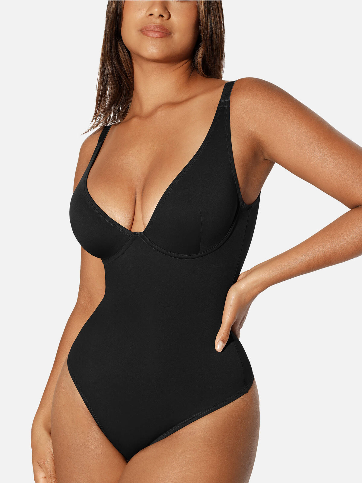 V-Plunge Tummy Control Stretch Bodysuit
