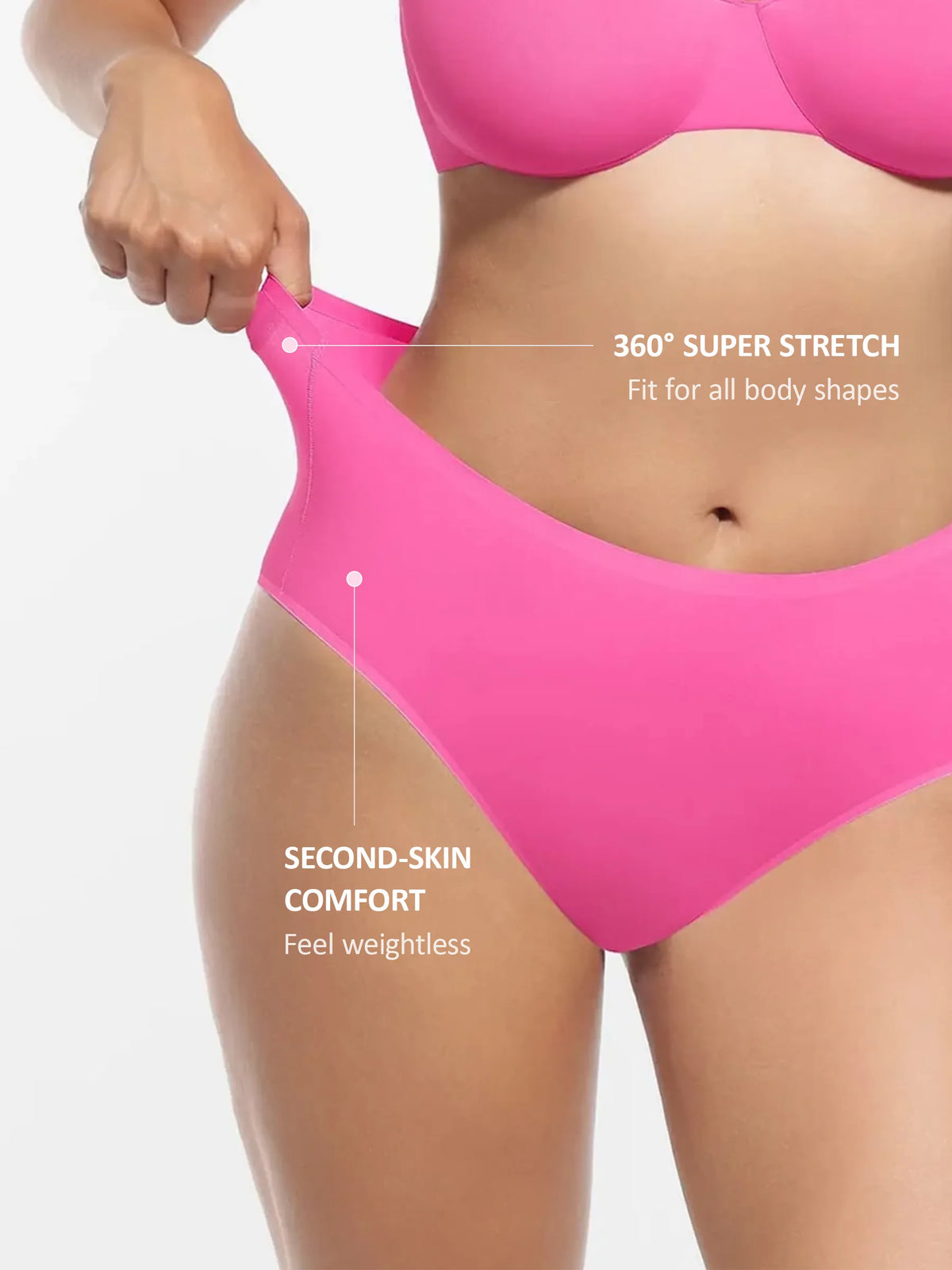Cloud-Soft Mid-Waist Brief Panties